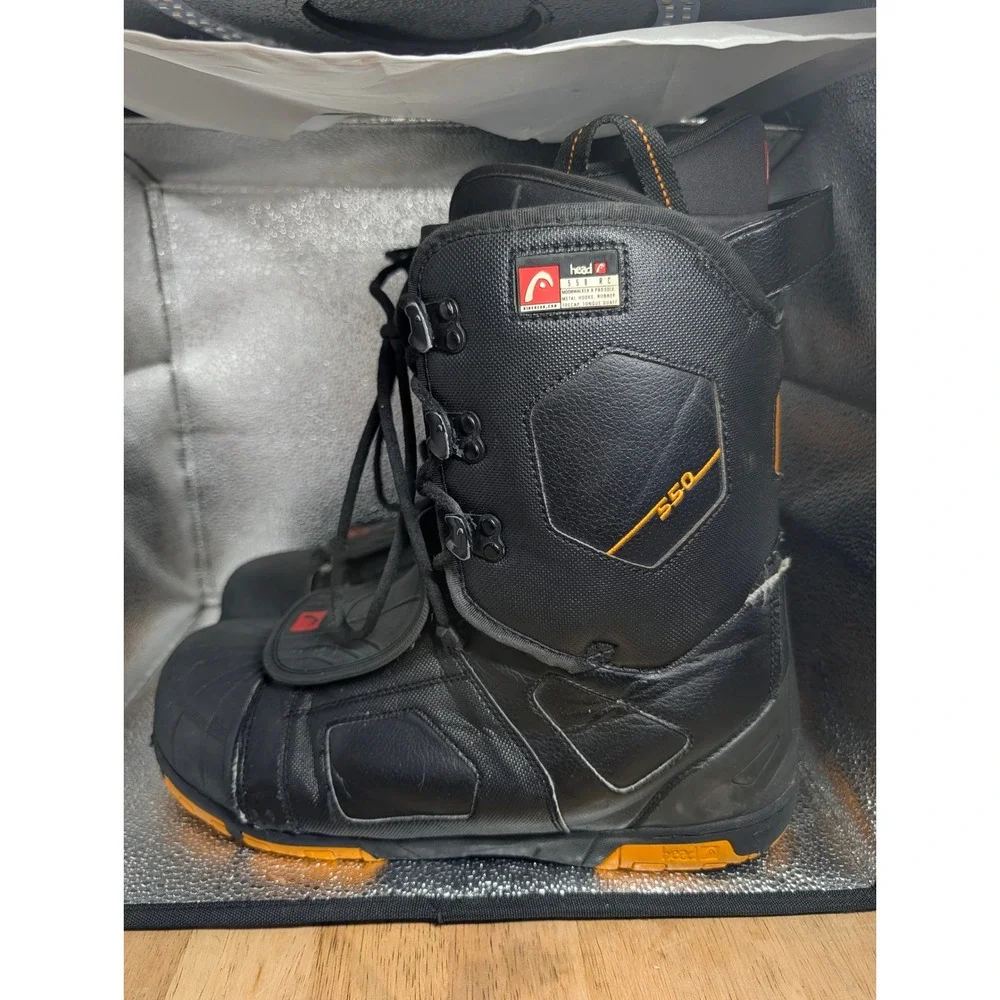Head 550 RC Snowboard Boots Black Orange Moonwalker R Pro Sole Mens Size 12 300